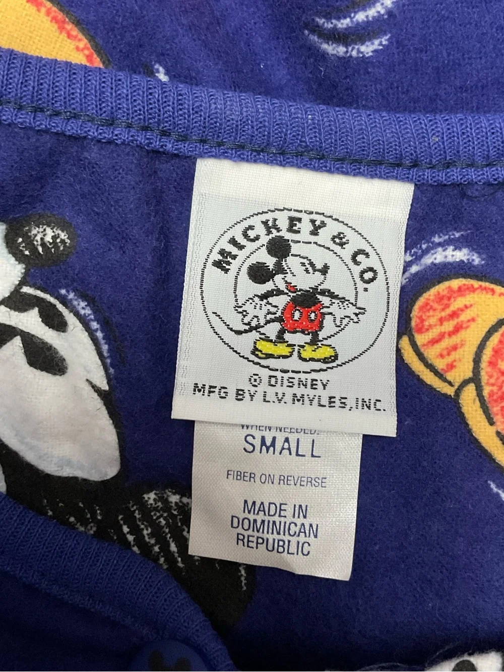 Vintage 1990s Mickey Co Fleece Nightgown